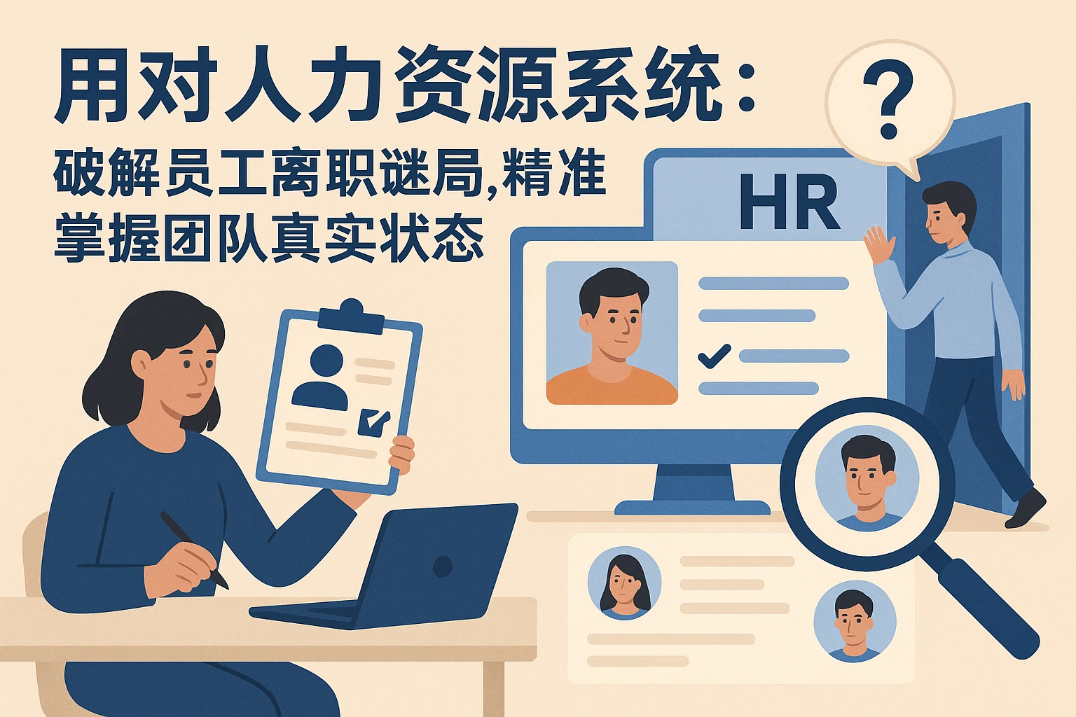 用对人力资源系统：破解员工离职谜局，精准掌握团队真实状态