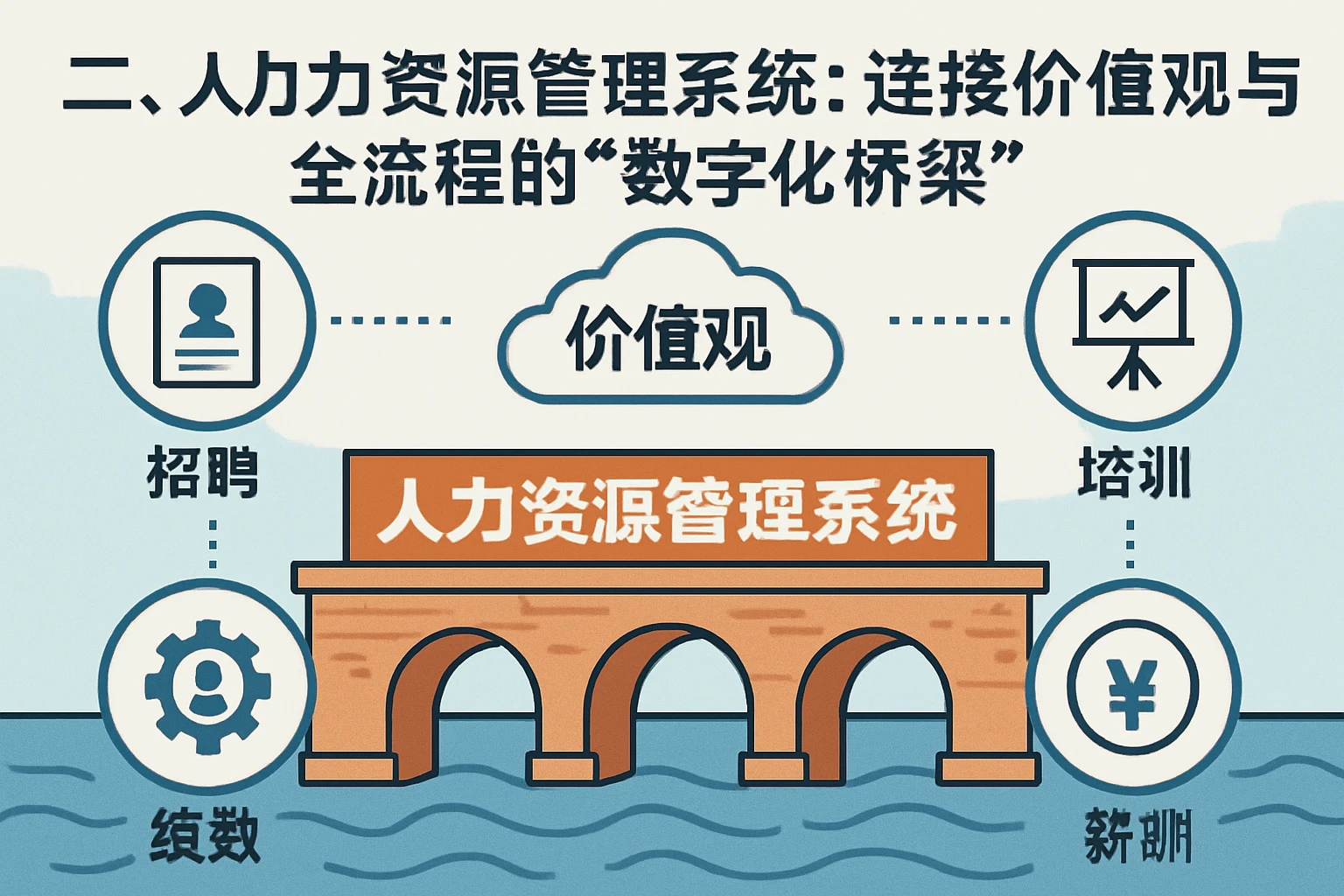 二、人力资源管理系统：连接价值观与全流程的“数字化桥梁”