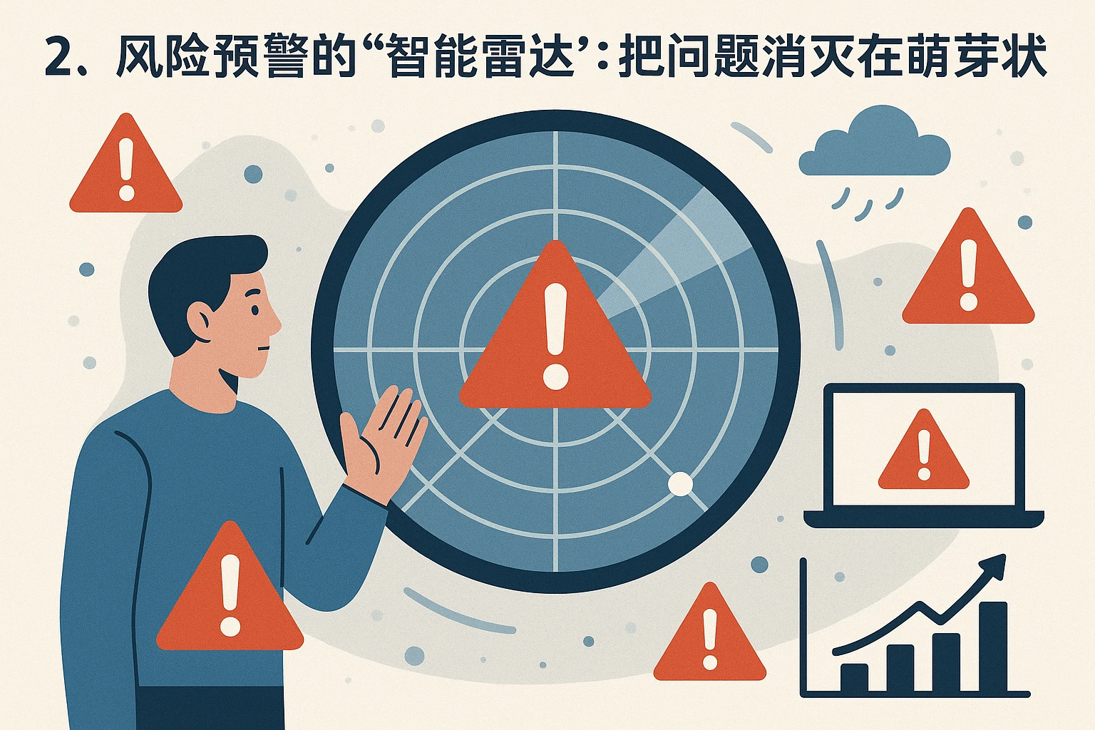 2. 风险预警的“智能雷达”：把问题消灭在萌芽状态