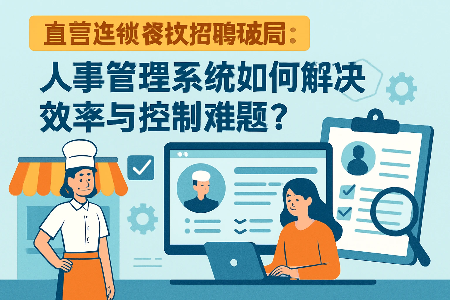 直营连锁餐饮招聘破局：人事管理系统如何解决效率与控制难题？