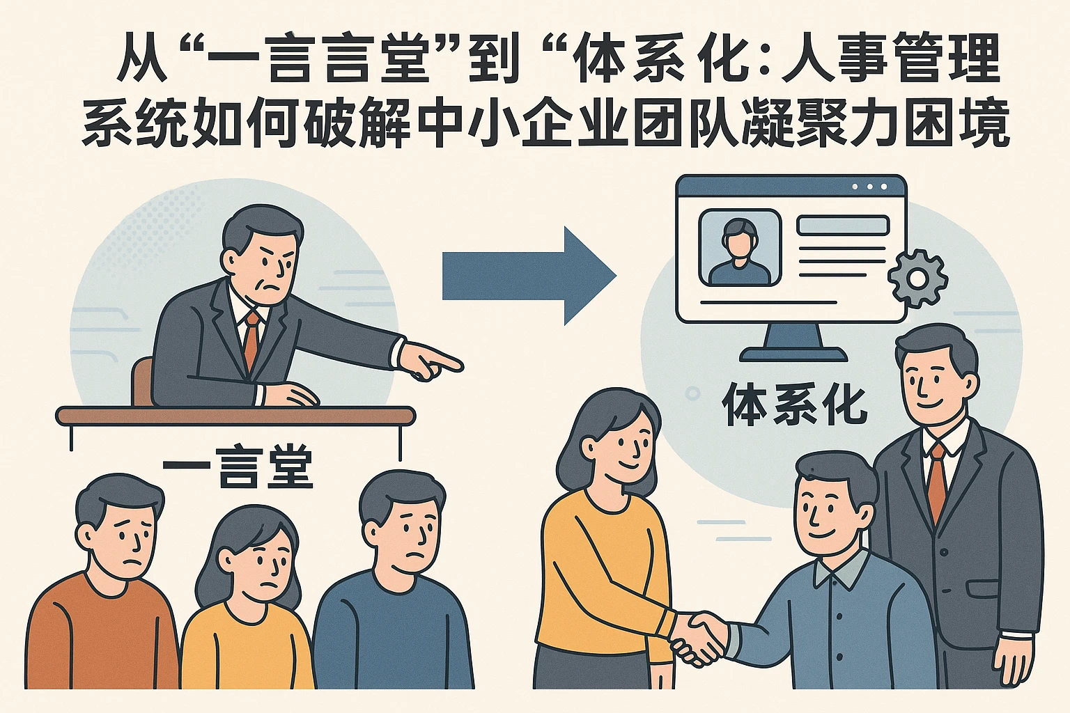 从“一言堂”到“体系化”：人事管理系统如何破解中小企业团队凝聚力困境