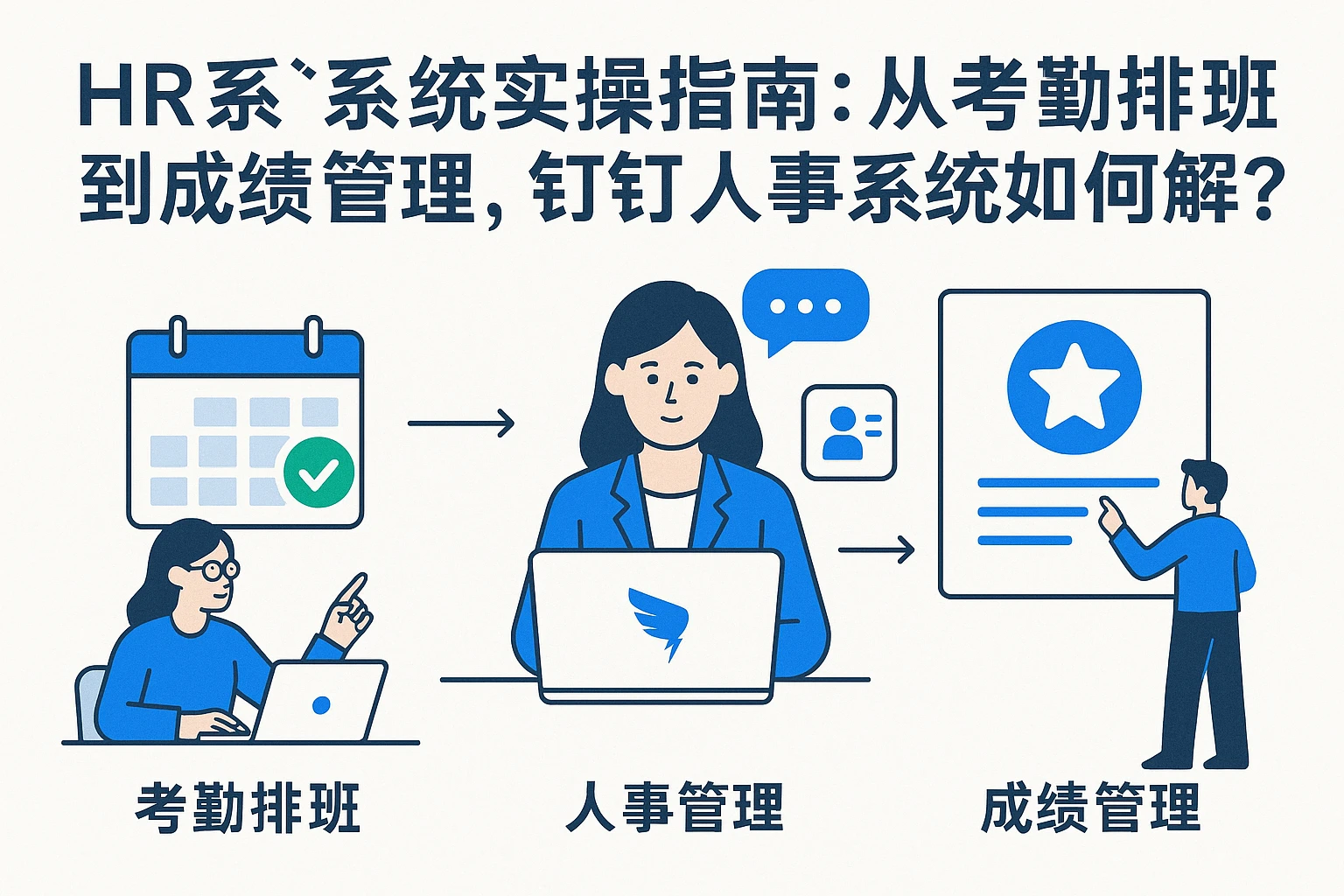 HR系统实操指南：从考勤排班到成绩管理，钉钉人事系统如何解决企业痛点？