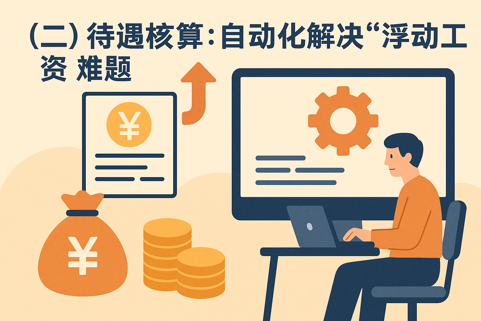 （二）待遇核算：自动化解决“浮动工资”难题