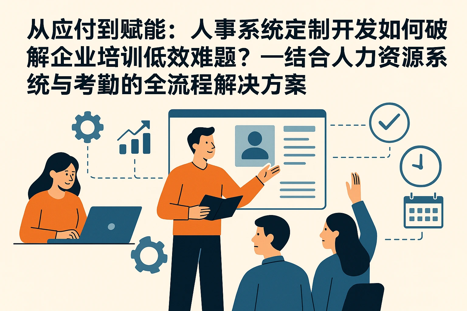 从应付到赋能：人事系统定制开发如何破解企业培训低效难题？——结合人力资源系统与考勤的全流程解决方案