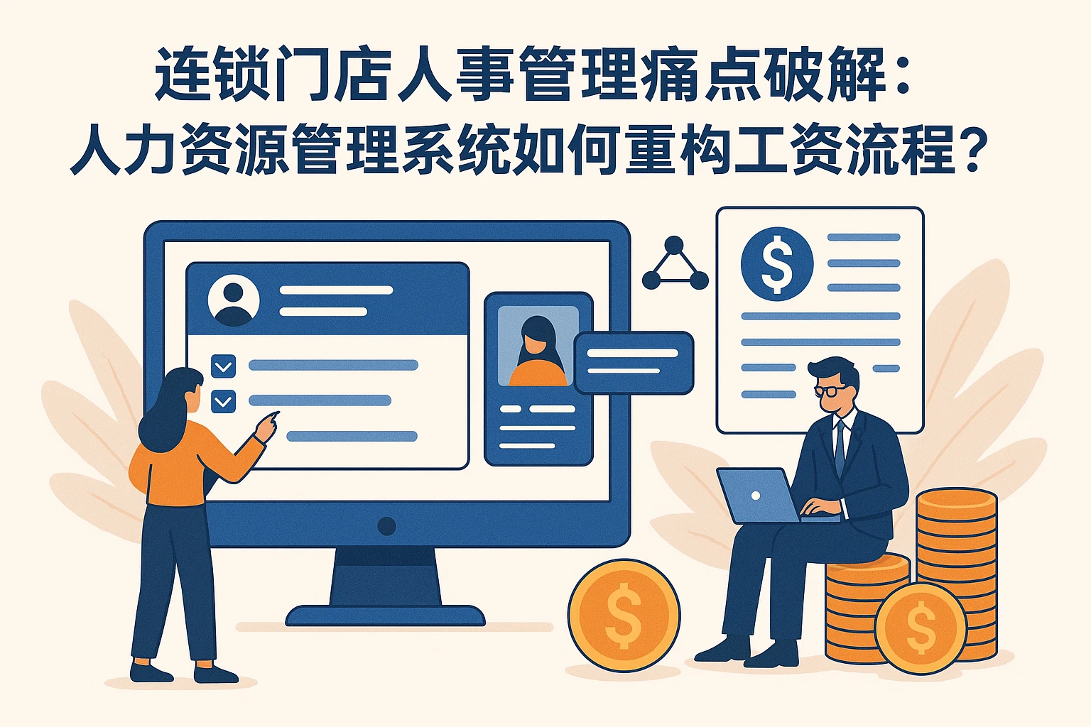 连锁门店人事管理痛点破解：人力资源管理系统如何重构工资流程？