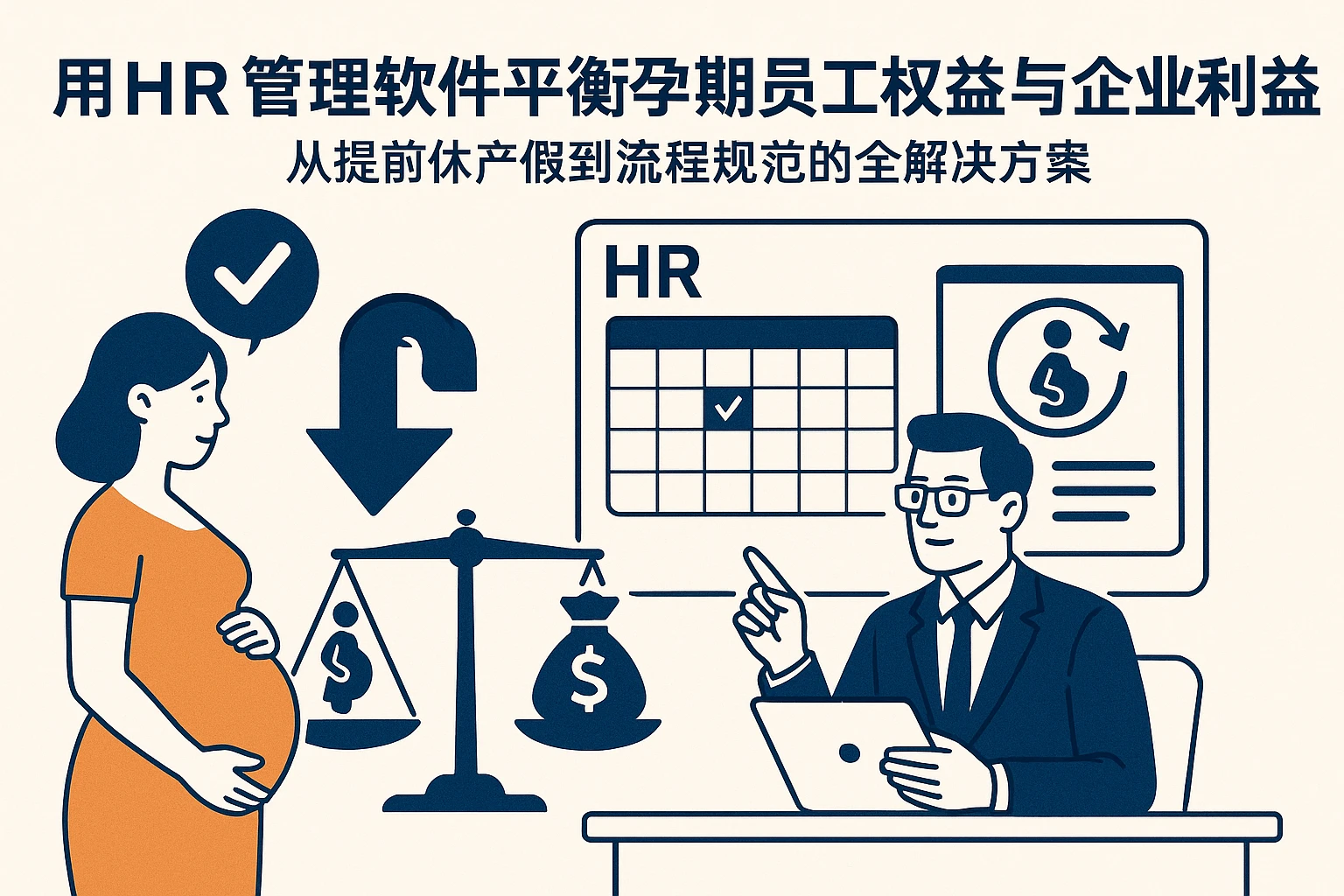 用HR管理软件平衡孕期员工权益与企业利益：从提前休产假到流程规范的全解决方案