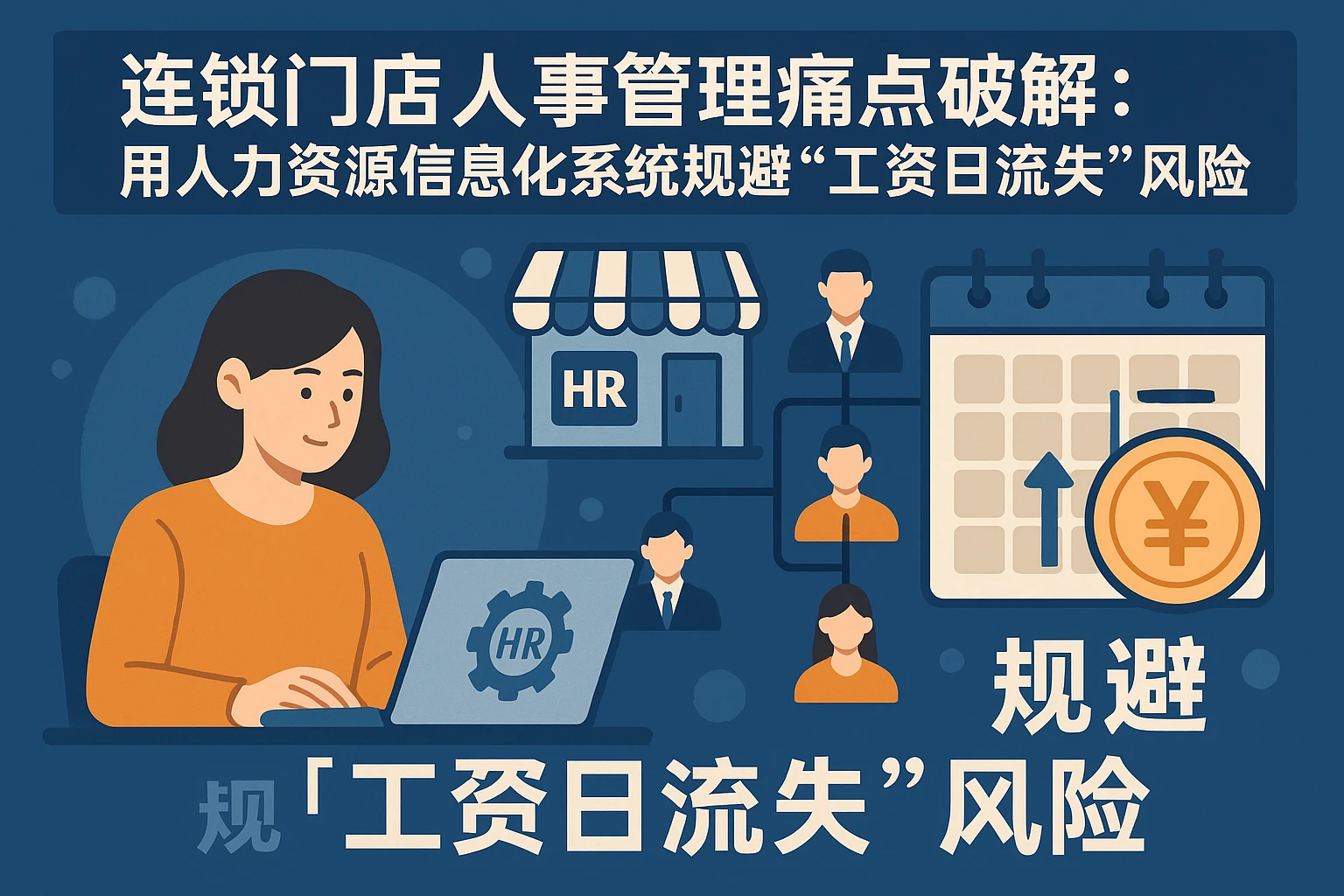 连锁门店人事管理痛点破解：用人力资源信息化系统规避“工资日流失”风险