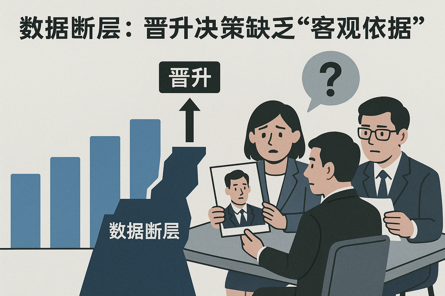 2. 数据断层：晋升决策缺乏“客观依据”