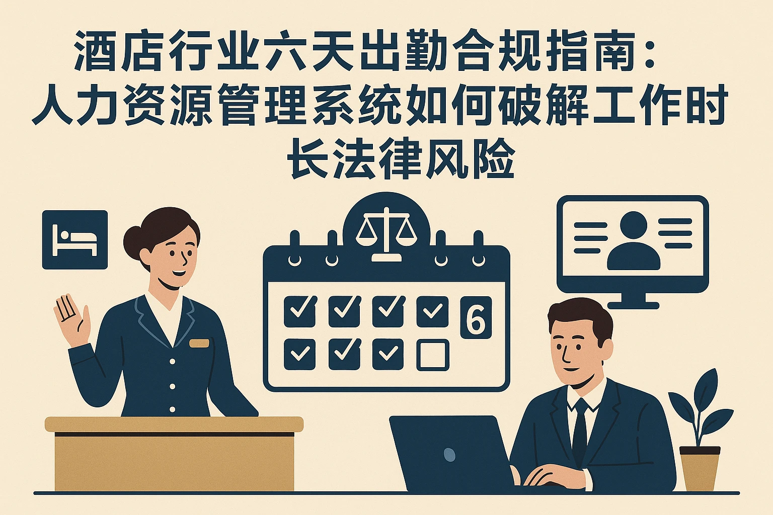 酒店行业六天出勤合规指南：人力资源管理系统如何破解工作时长法律风险