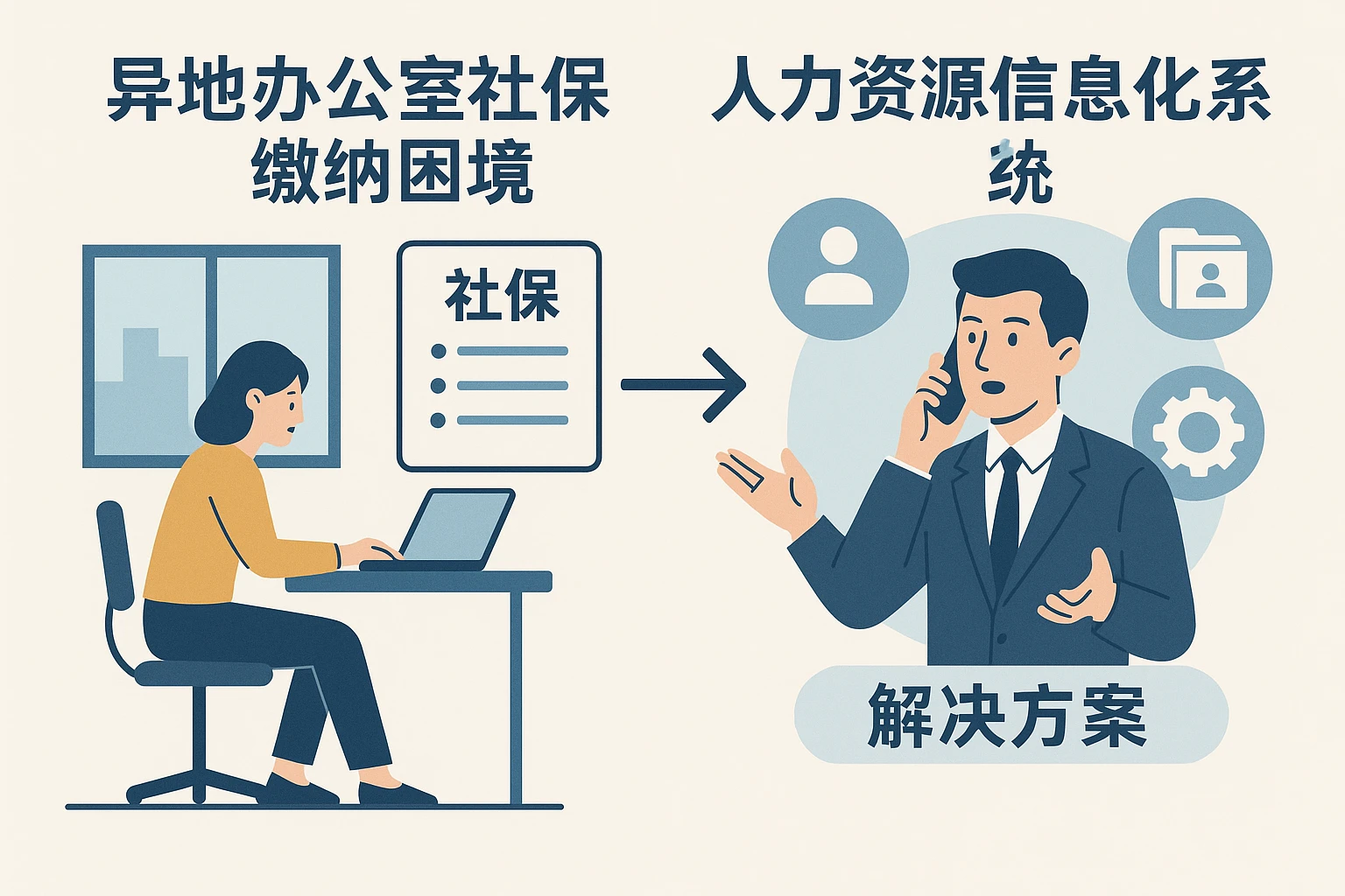 异地办公室社保缴纳困境：人力资源信息化系统的解决方案