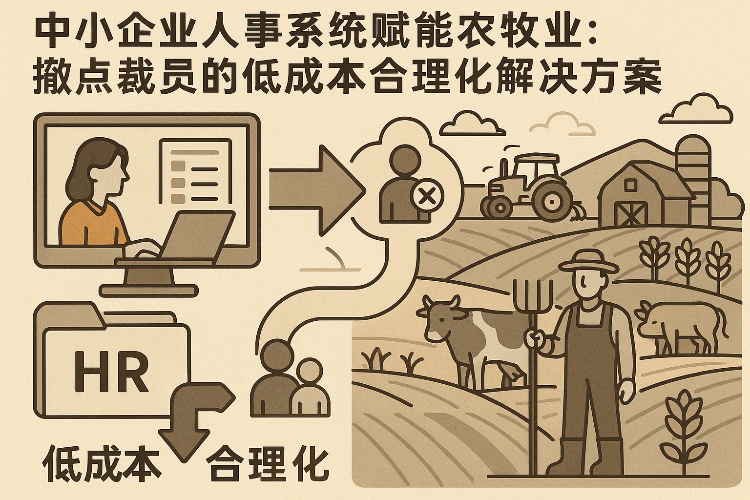 中小企业人事系统赋能农牧业：撤点裁员的低成本合理化解决方案
