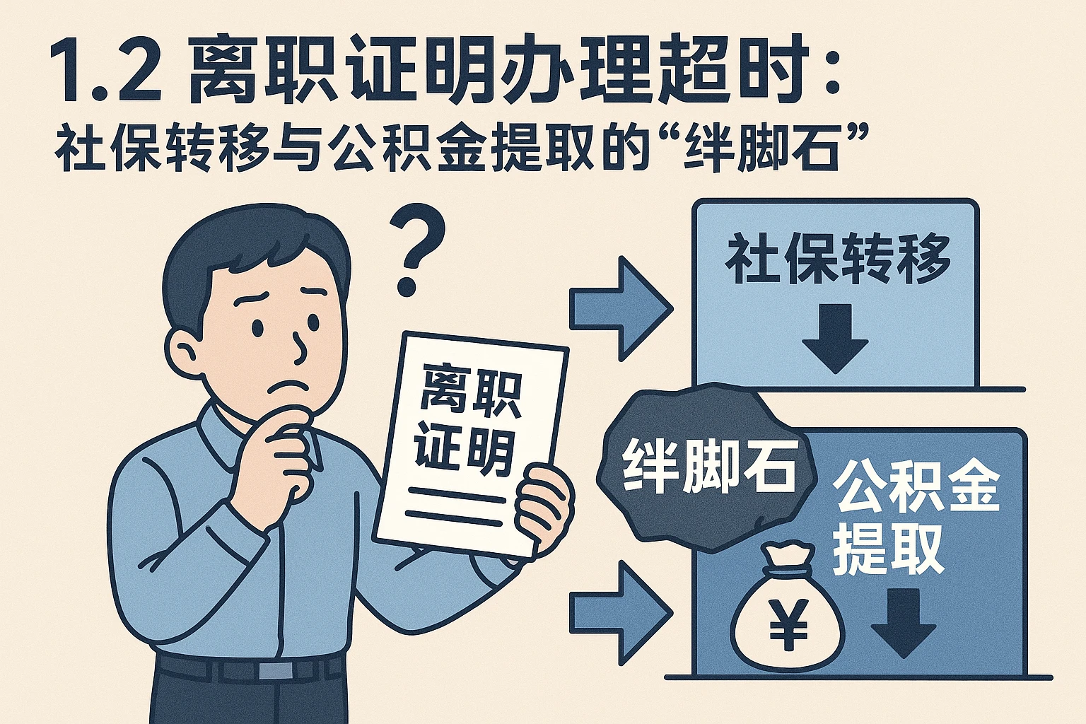 1.2 离职证明办理超时：社保转移与公积金提取的“绊脚石”