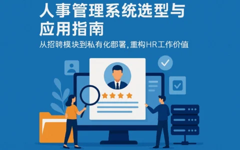 人事管理系统选型与应用指南：从招聘模块到私有化部署，重构HR工作价值