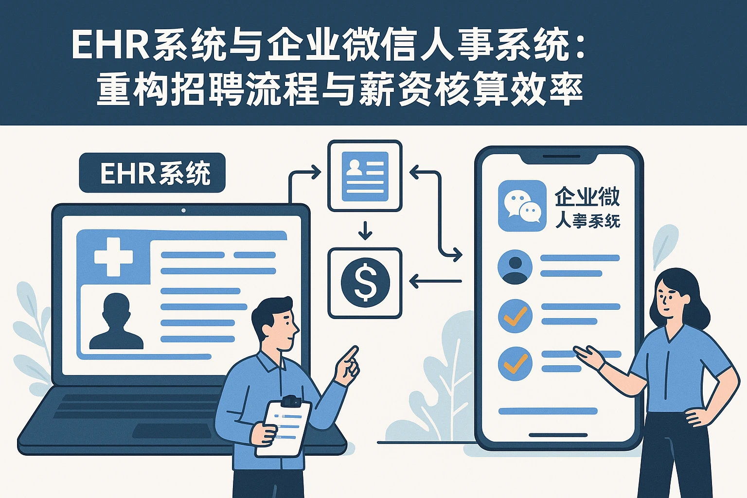 EHR系统与企业微信人事系统：重构招聘流程与薪资核算效率