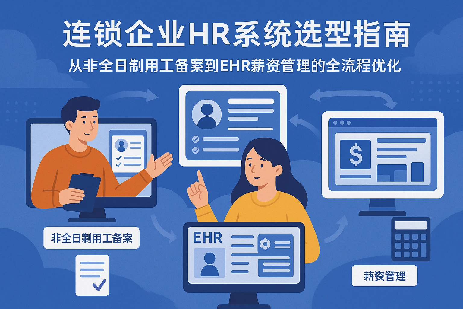 连锁企业HR系统选型指南：从非全日制用工备案到EHR薪资管理的全流程优化