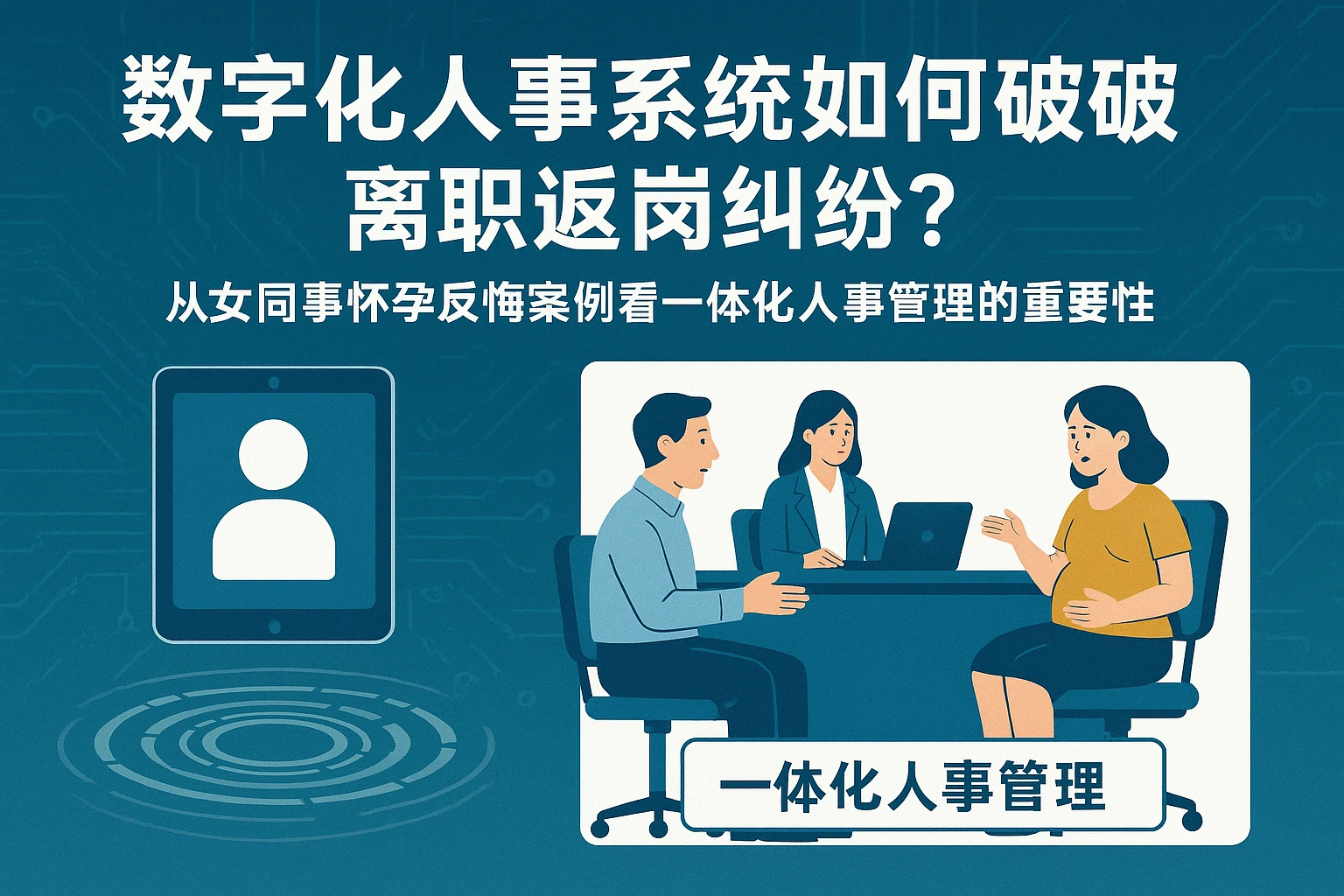 数字化人事系统如何破解离职返岗纠纷？——从女同事怀孕反悔案例看一体化人事管理的重要性