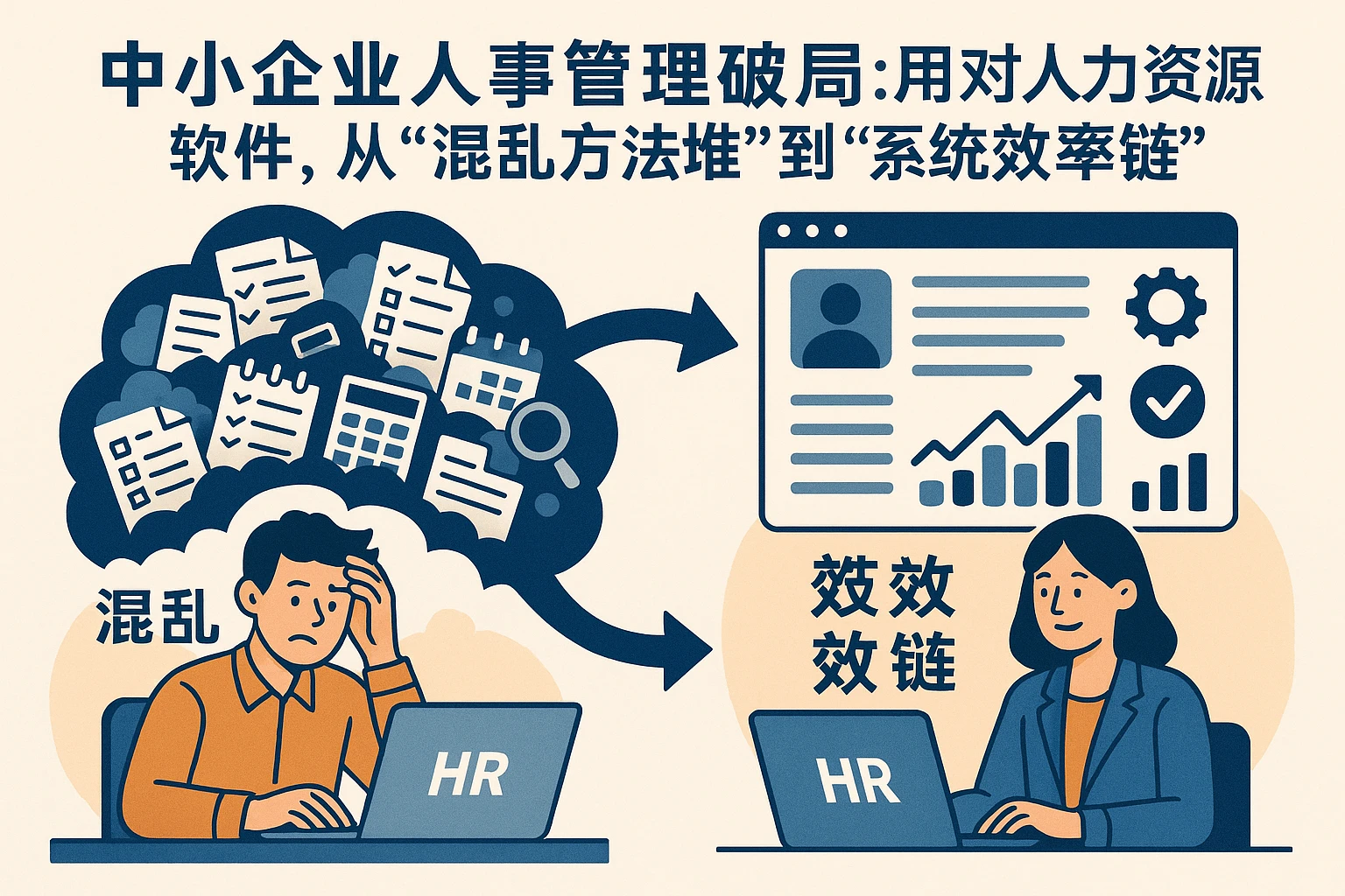 中小企业人事管理破局：用对人力资源软件，从“混乱方法堆”到“系统效率链”