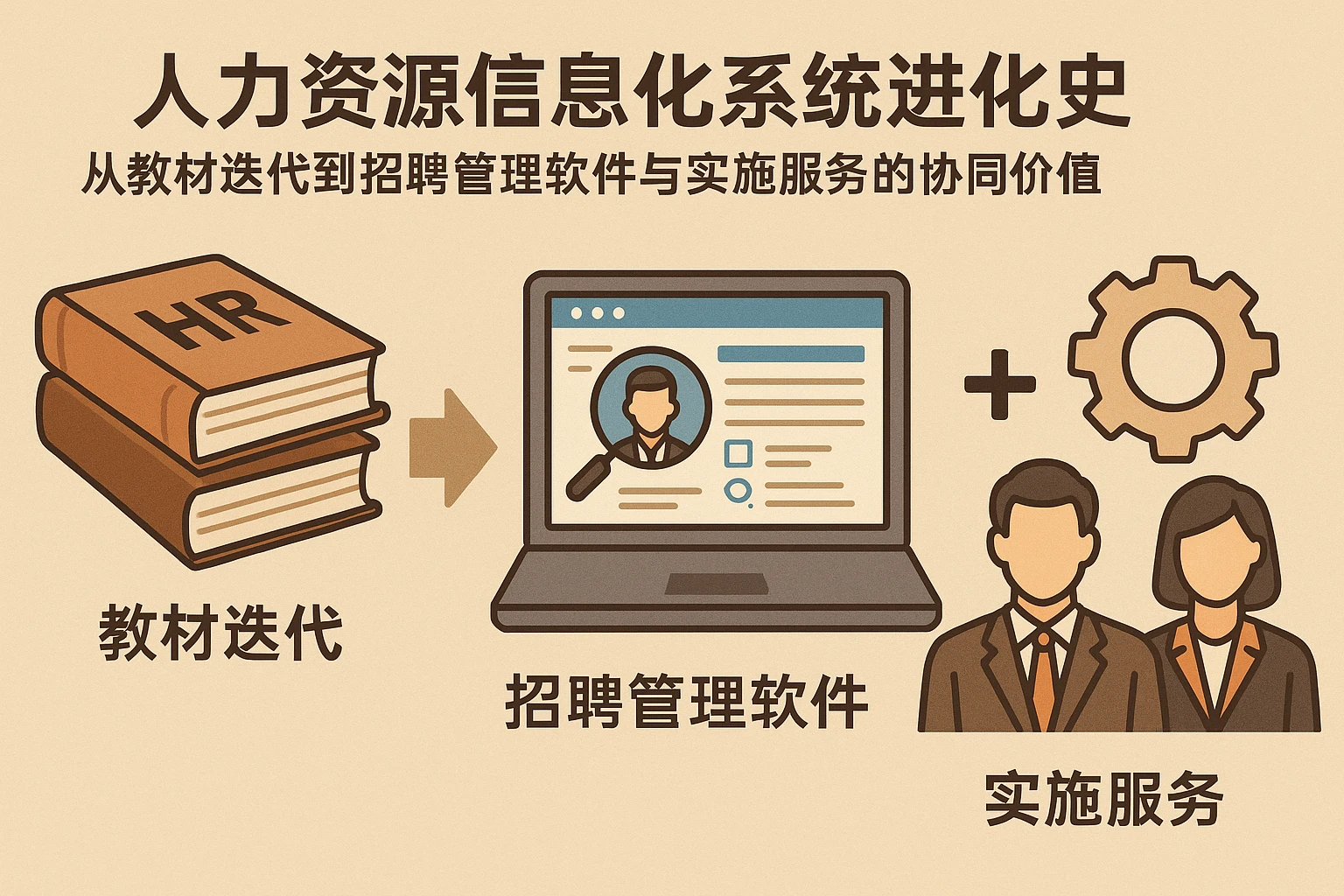 人力资源信息化系统进化史：从教材迭代到招聘管理软件与实施服务的协同价值