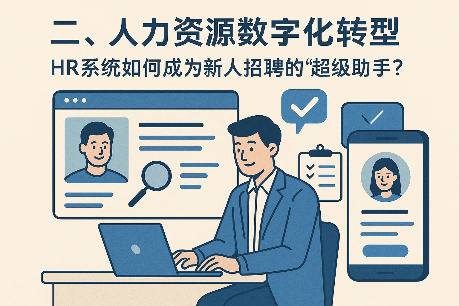 二、人力资源数字化转型：HR系统如何成为新人招聘的“超级助手”？