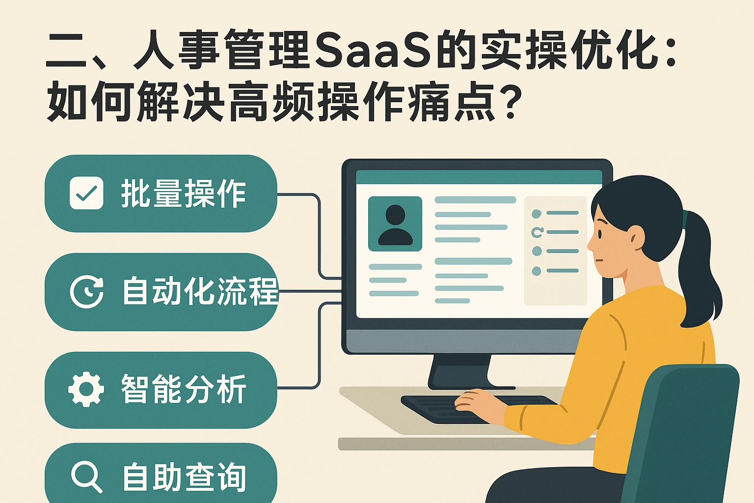二、人事管理SaaS的实操优化:如何解决高频操作痛点?