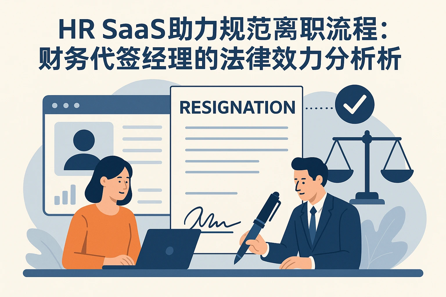 人力资源SaaS助力规范离职流程：财务代签经理的法律效力分析