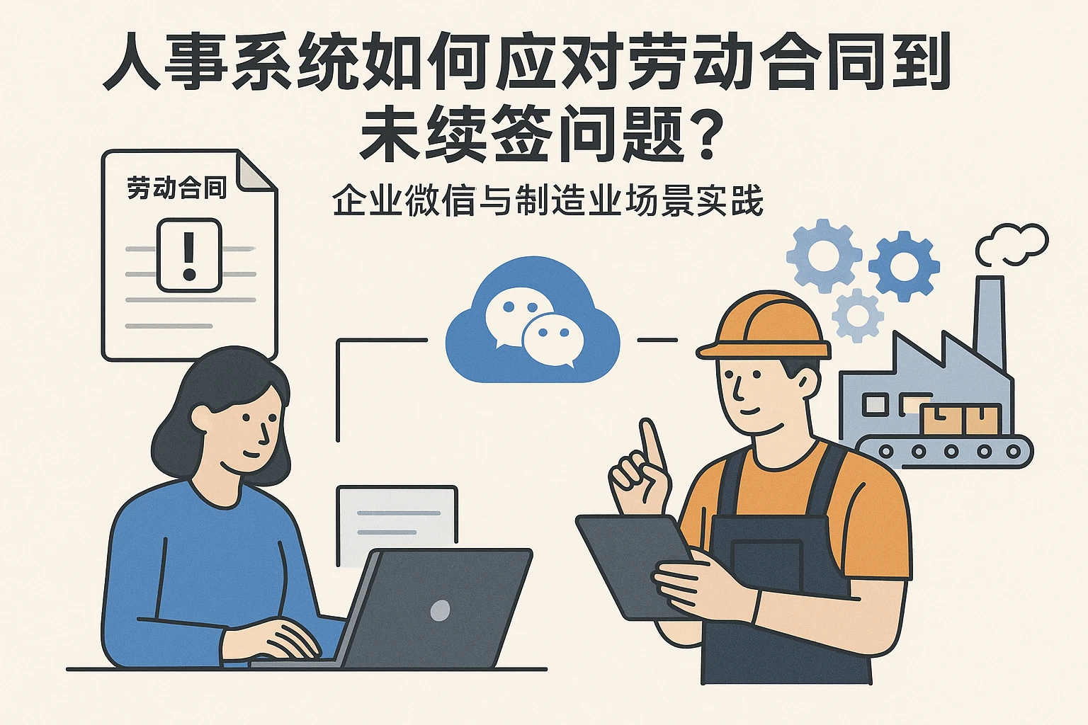 人事系统如何应对劳动合同到期未续签问题？企业微信与制造业场景实践