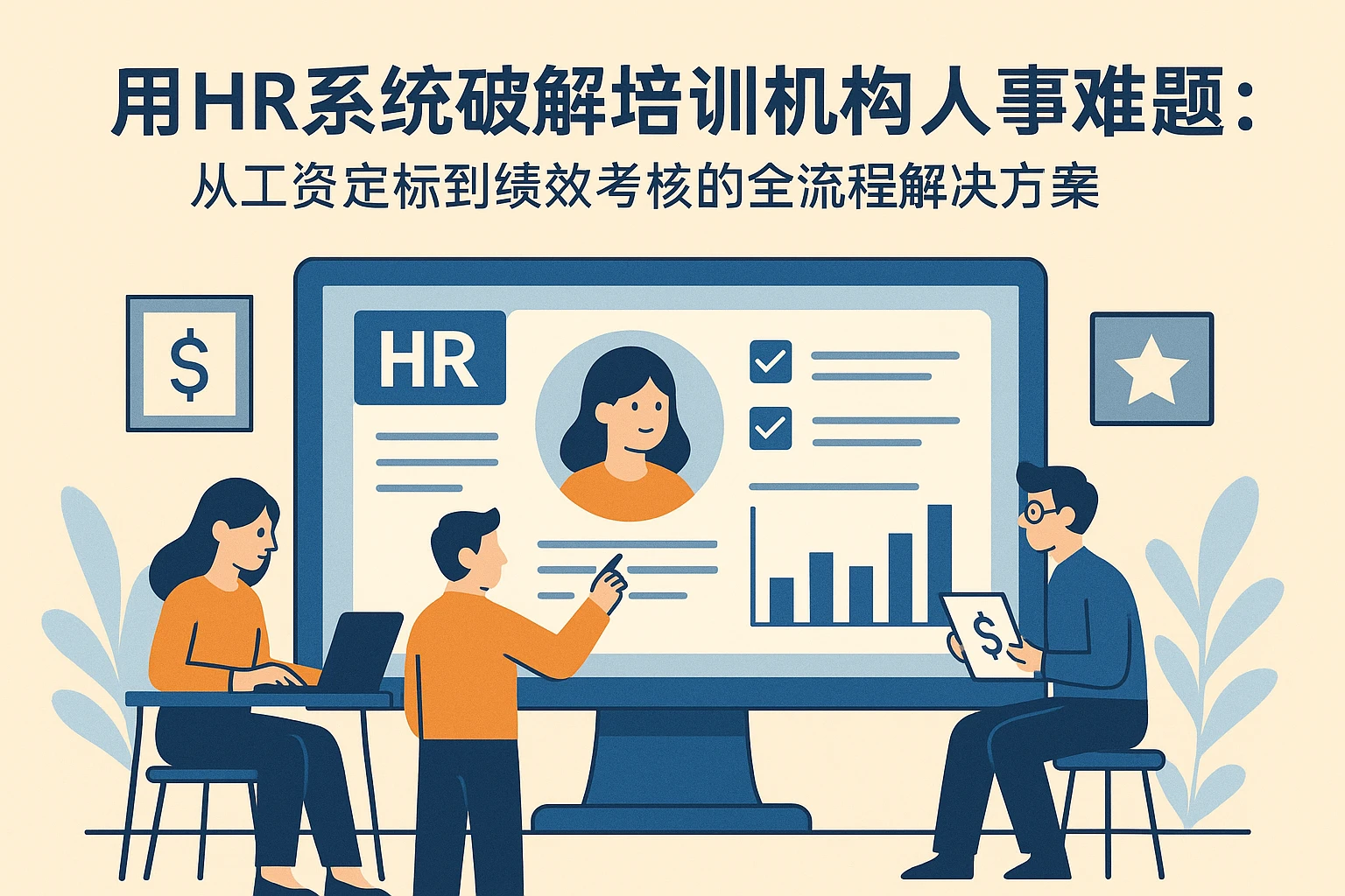 用HR系统破解培训机构人事难题：从工资定标到绩效考核的全流程解决方案