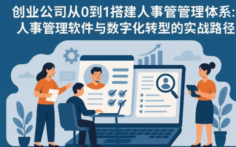 创业公司从0到1搭建人事管理体系：人事管理软件与数字化转型的实战路径