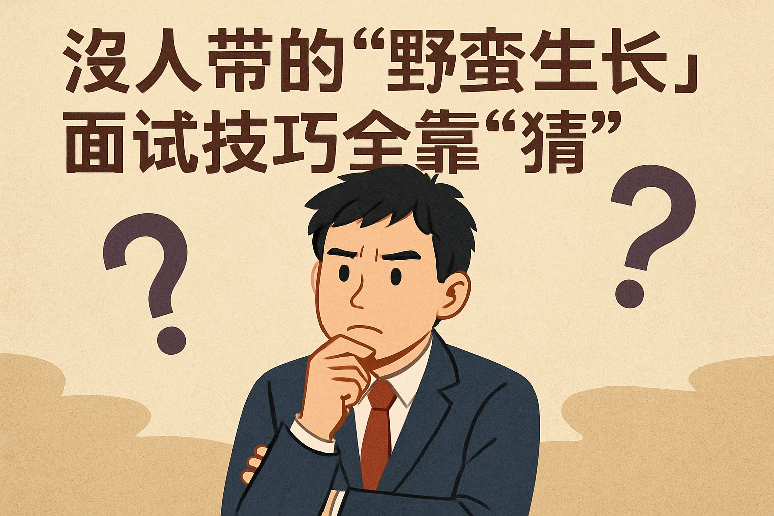 2. 没人带的“野蛮生长”，面试技巧全靠“猜”