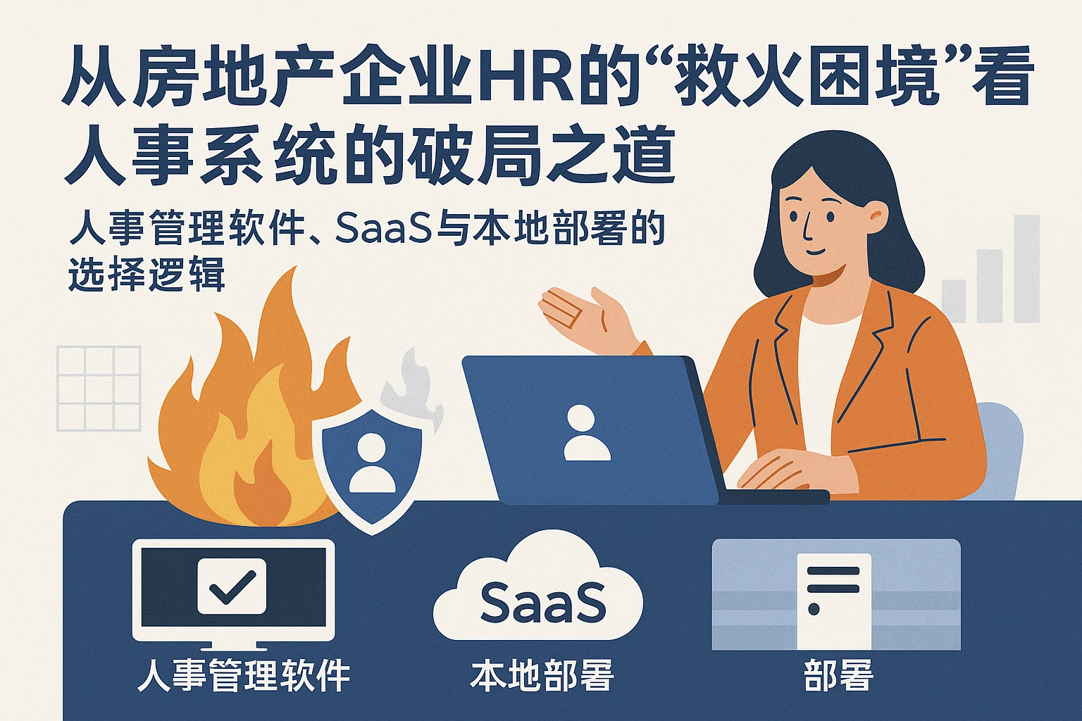 从房地产企业HR的“救火困境”看人事系统的破局之道——人事管理软件、SaaS与本地部署的选择逻辑