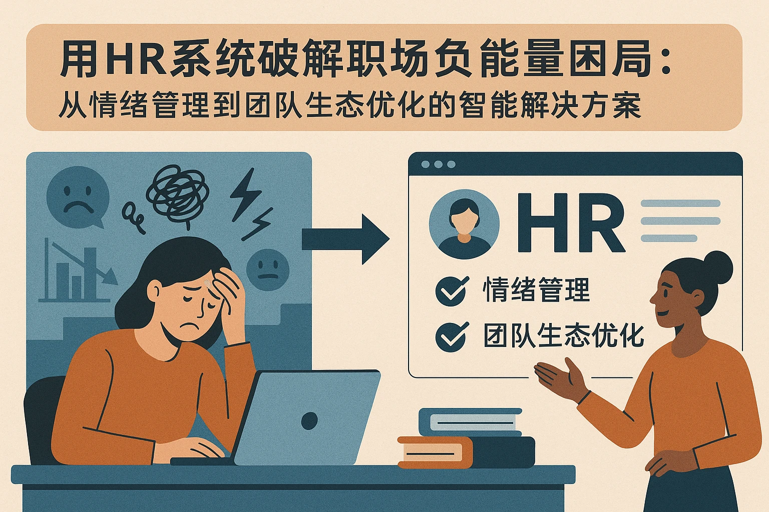 用HR系统破解职场负能量困局：从情绪管理到团队生态优化的智能解决方案
