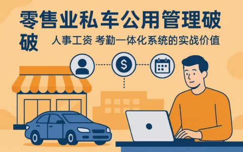 零售业私车公用管理难题破解:人事工资考勤一体化系统的实战价值