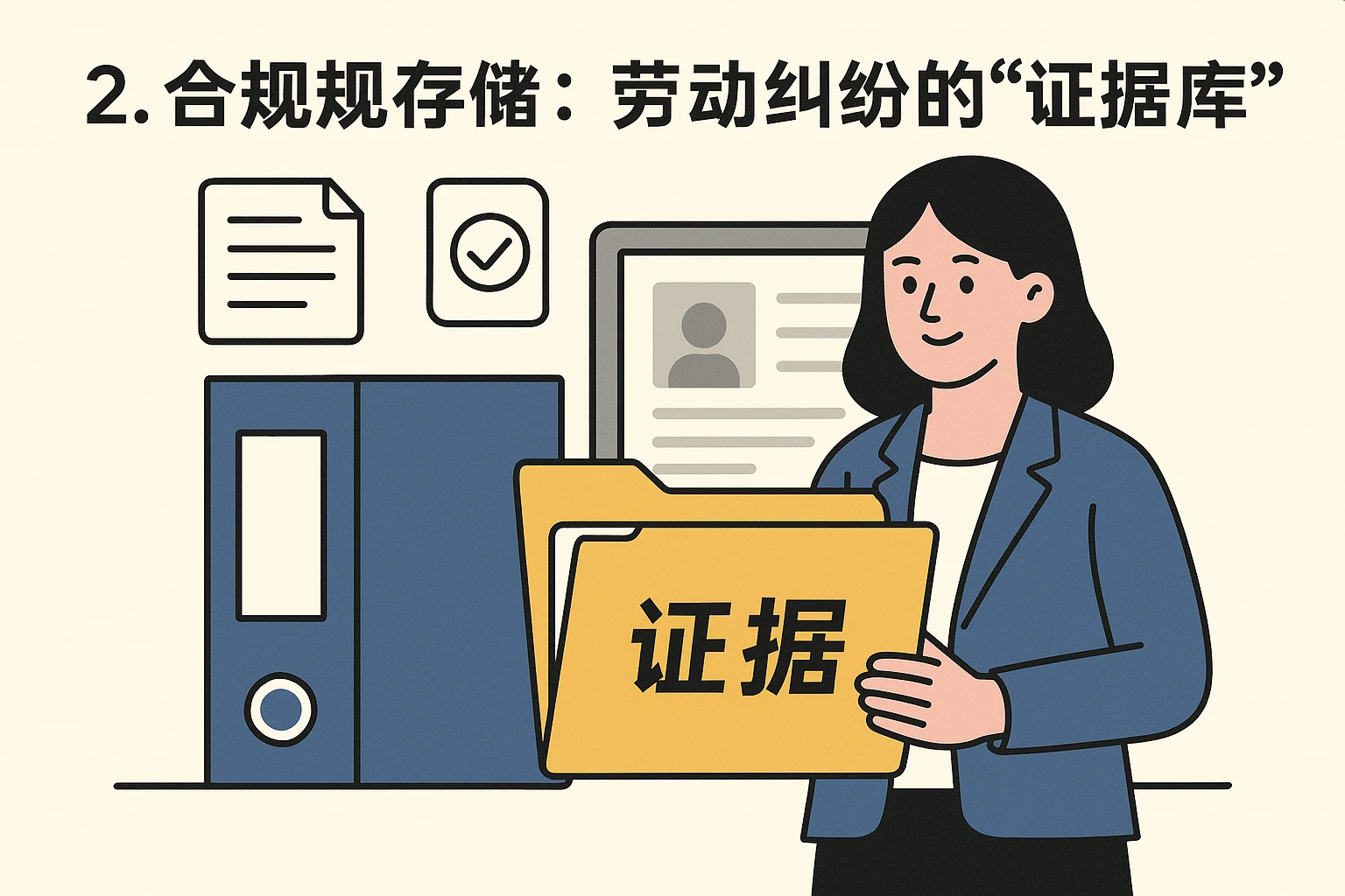 2. 合规存储：劳动纠纷的“证据库”
