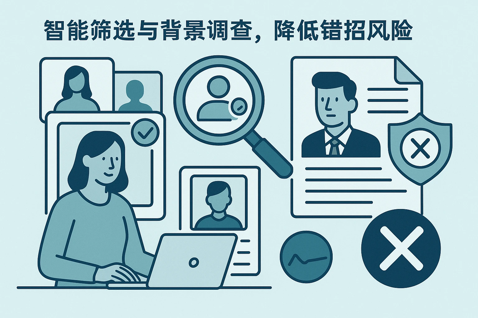 2. 智能筛选与背景调查，降低错招风险