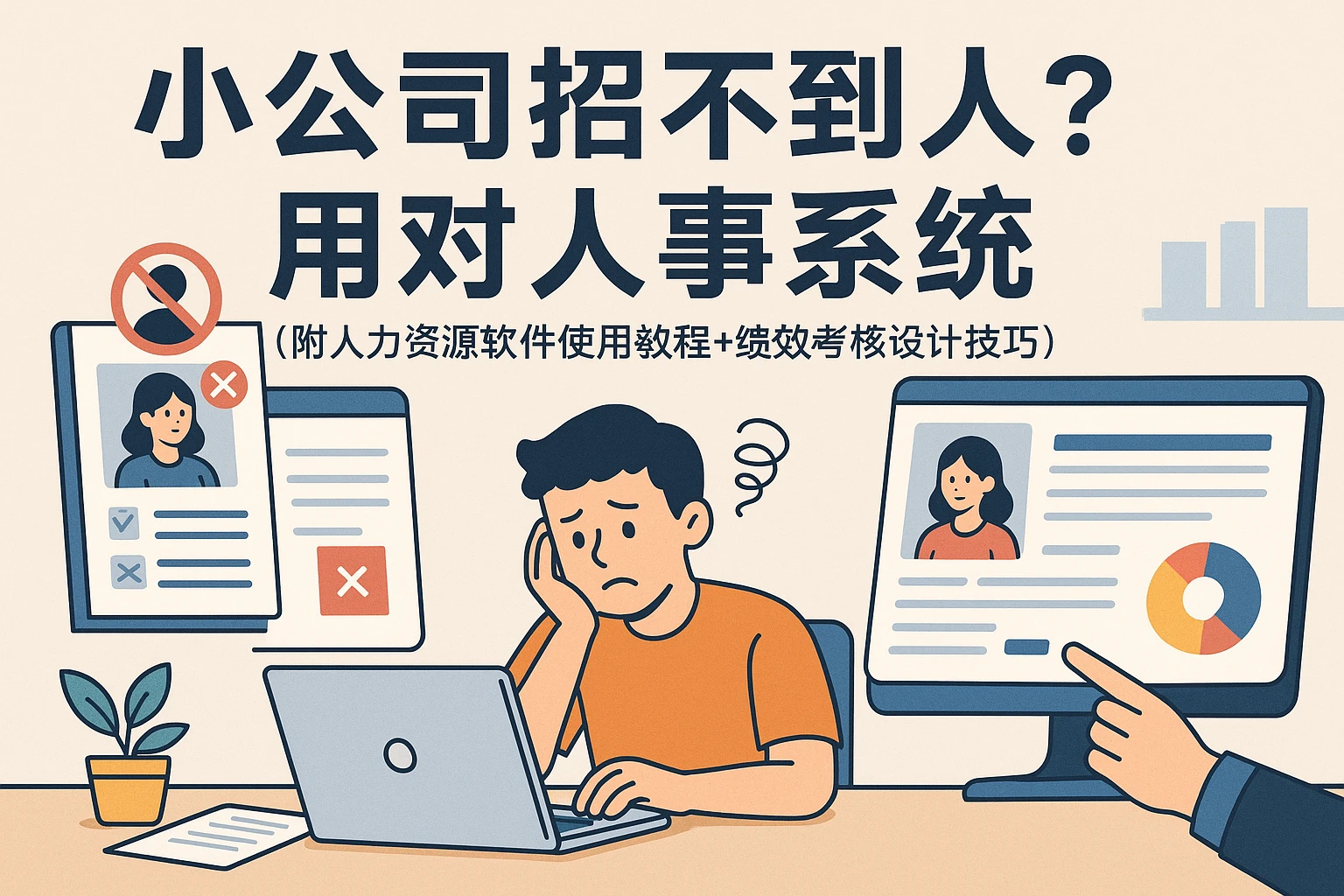 小公司招不到人?用对人事系统(附人力资源软件使用教程+绩效考核设计技巧)