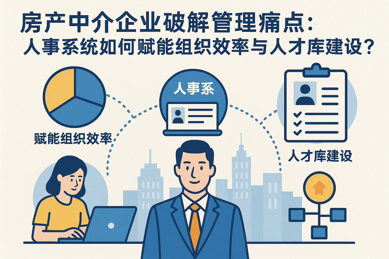房产中介企业破解管理痛点：人事系统如何赋能组织效率与人才库建设？