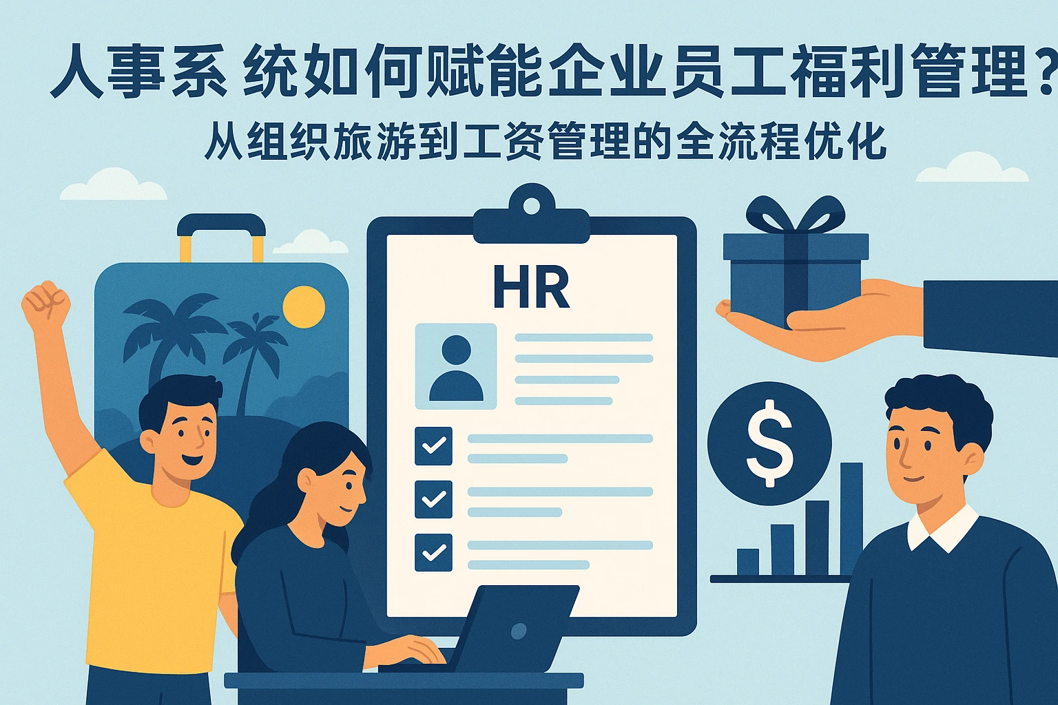 人事系统如何赋能企业员工福利管理？从组织旅游到工资管理的全流程优化