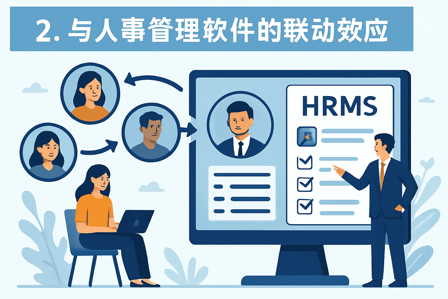 2. 与人事管理软件的联动效应