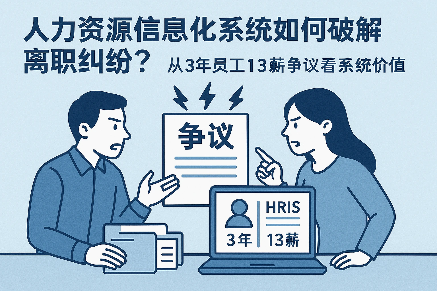 人力资源信息化系统如何破解离职纠纷？从3年员工13薪争议看系统价值