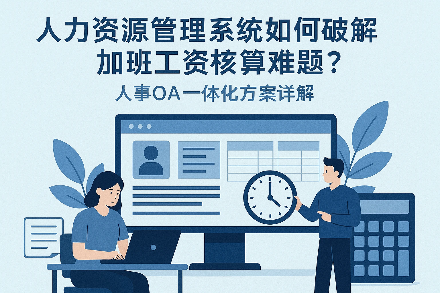 人力资源管理系统如何破解加班工资核算难题？人事OA一体化方案详解