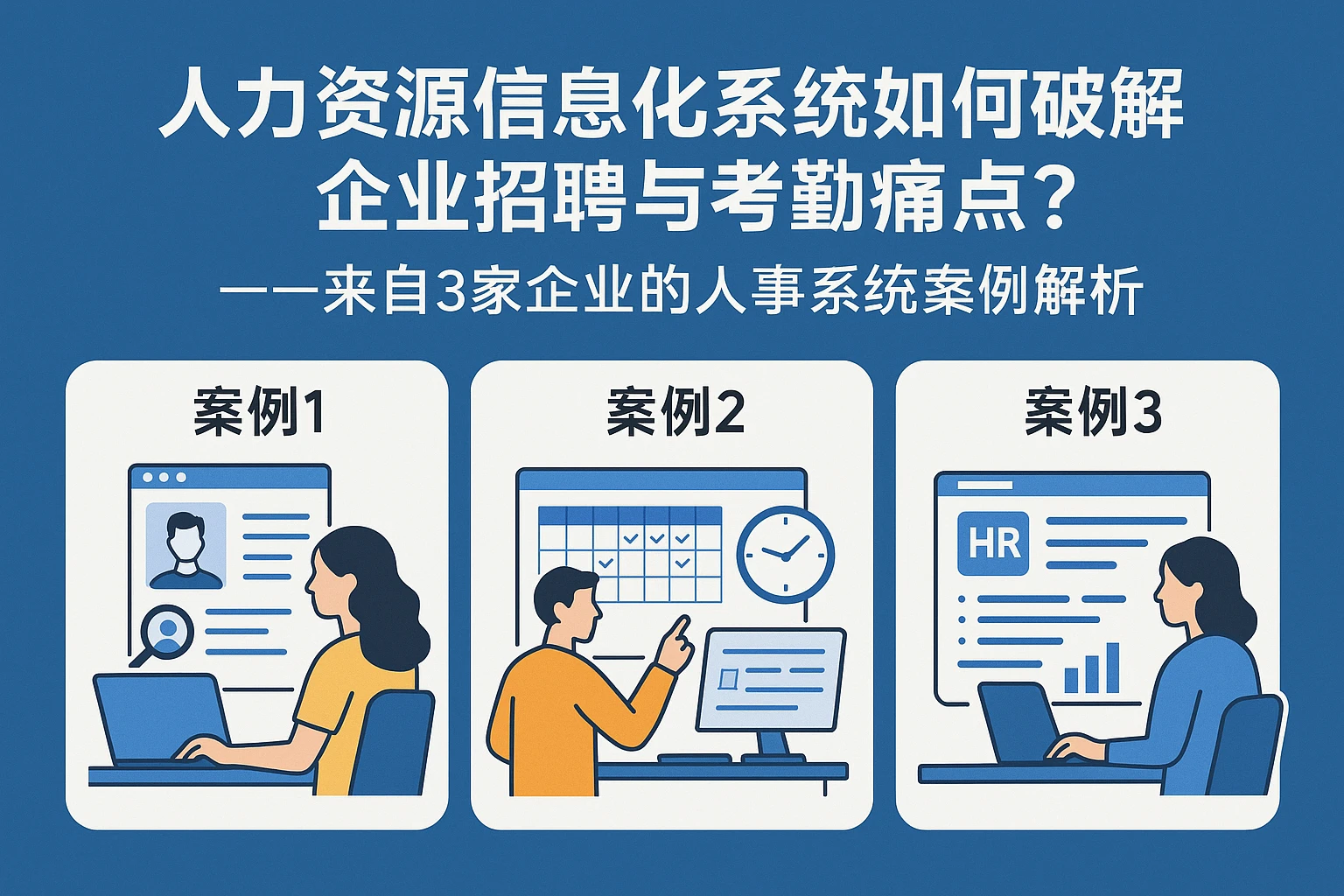 人力资源信息化系统如何破解企业招聘与考勤痛点？——来自3家企业的人事系统案例解析