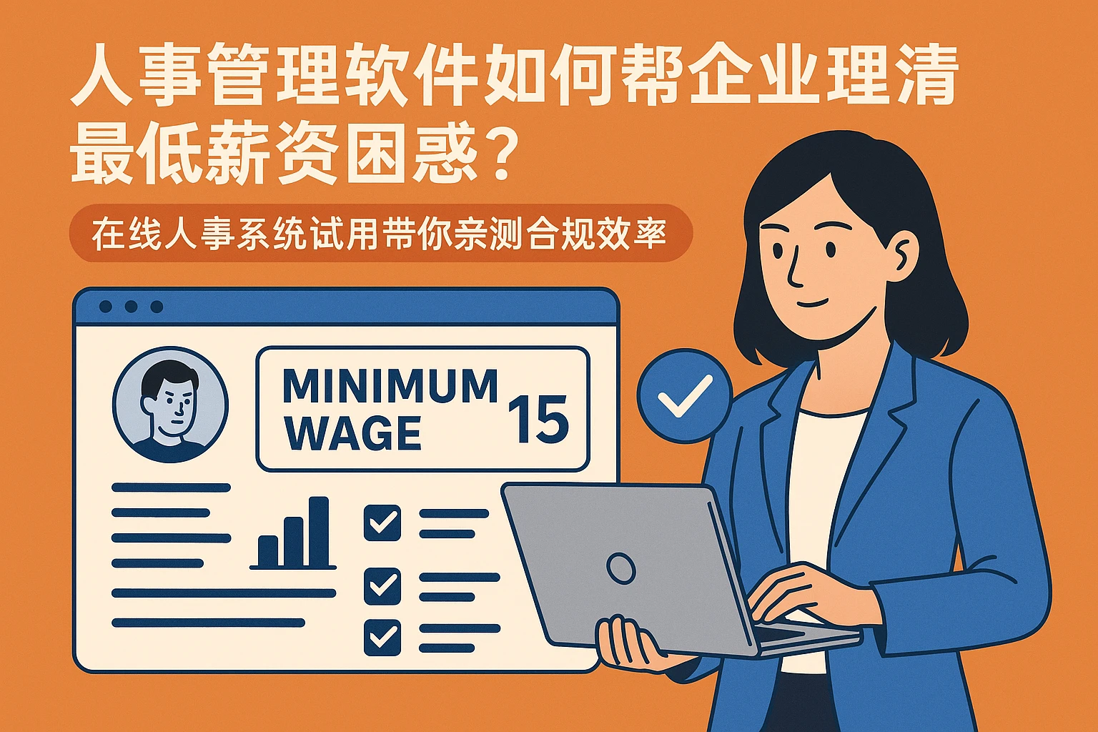 人事管理软件如何帮企业理清最低薪资困惑？在线人事系统试用带你亲测合规效率