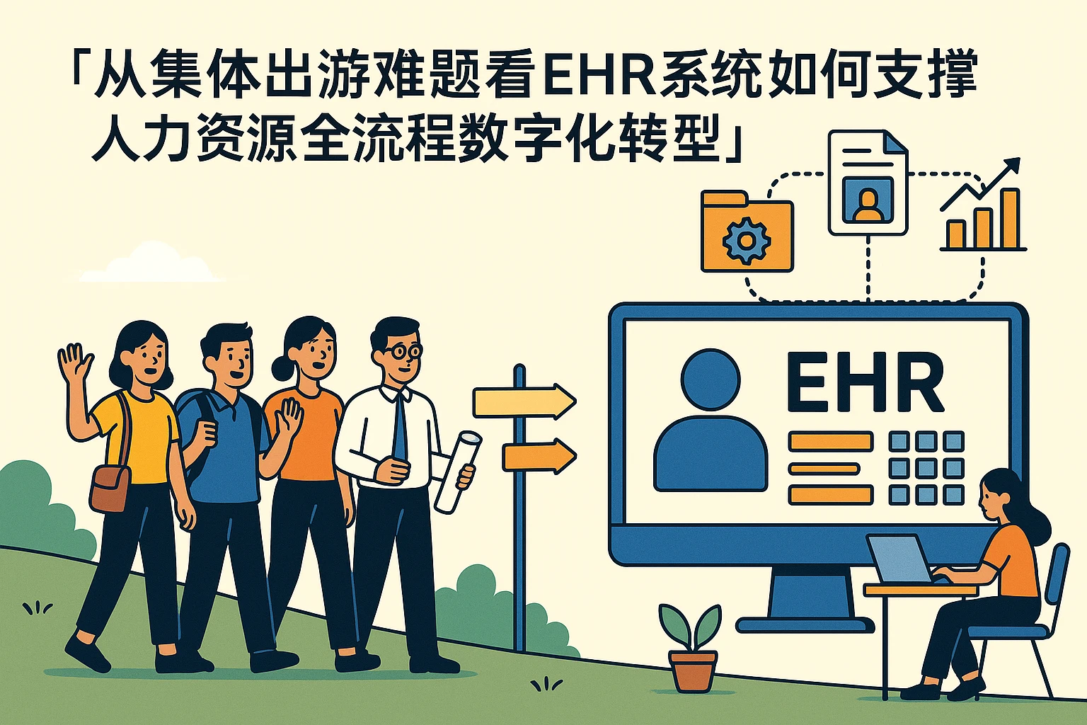 从集体出游难题看EHR系统如何支撑人力资源全流程数字化转型
