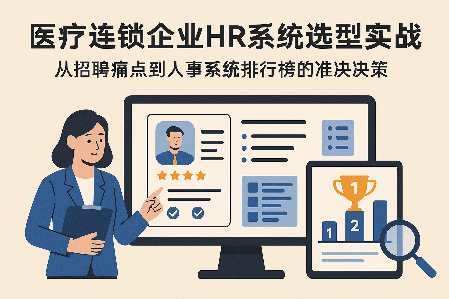 医疗连锁企业HR系统选型实战：从招聘痛点到人事系统排行榜的精准决策