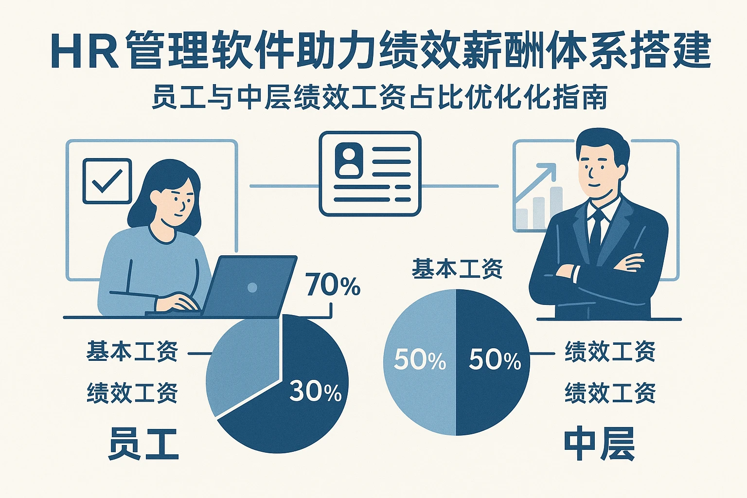 HR管理软件助力绩效薪酬体系搭建：员工与中层绩效工资占比优化指南