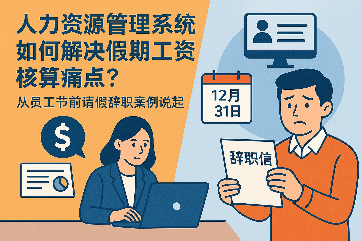 人力资源管理系统如何解决假期工资核算痛点？从员工节前请假辞职案例说起
