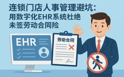 连锁门店人事管理避坑：用数字化EHR系统杜绝未签劳动合同风险