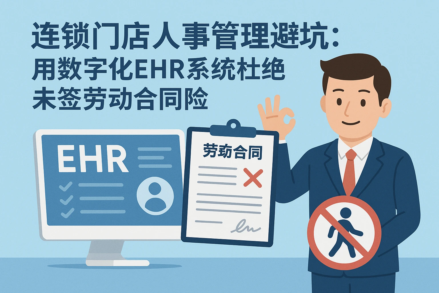 连锁门店人事管理避坑：用数字化EHR系统杜绝未签劳动合同风险