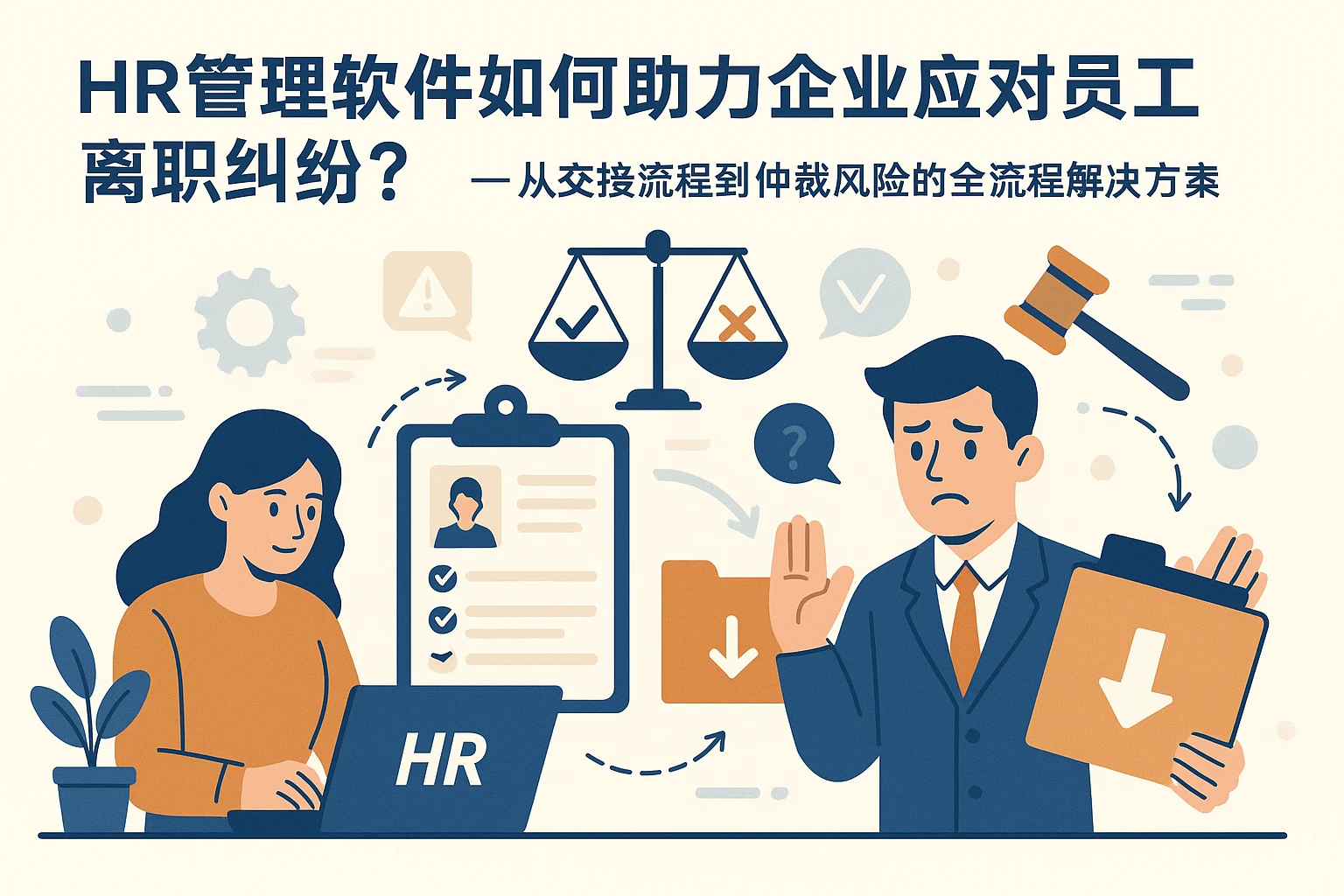 HR管理软件如何助力企业应对员工离职纠纷？——从交接流程到仲裁风险的全流程解决方案