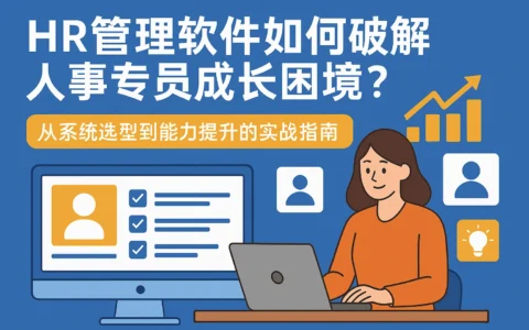 HR管理软件如何破解人事专员成长困境?从系统选型到能力提升的实战指南
